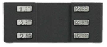 Digital coded access module for up to 6b users with a code between 3-7 digits
