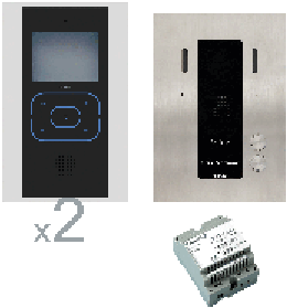 Alea Tactile 2 dwelling Intercom Kit